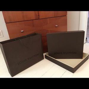 Large Louis Vuitton Box and Bag